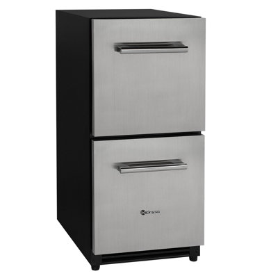 15" Wide Built-in Stainless Steel Two-drawer Refrigerator | Fridge.com