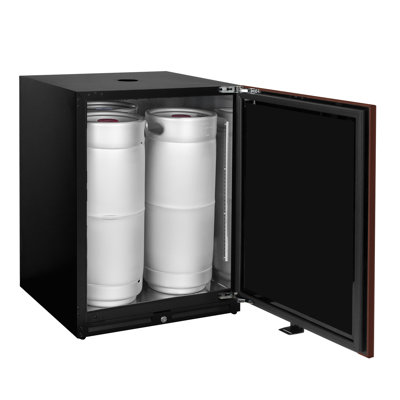 Infinity Series Panel-ready 24" Wide Single Tap Kegerator With Hinge Overlay Door | Fridge.com