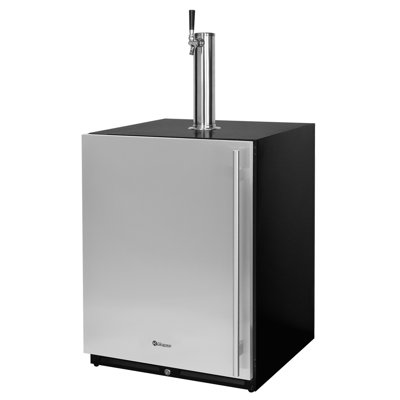 Infinity Series Undercounter 24" Wide Single Tap Kegerator With Left Hinge Stainless Steel Door | Fridge.com