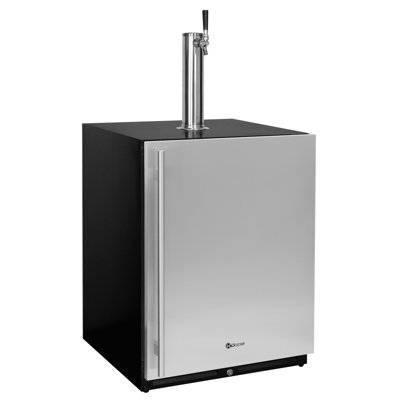 Infinity Series Undercounter 24" Wide Single Tap Kegerator With Right Hinge Stainless Steel Door | Fridge.com