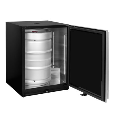 Infinity Series Undercounter 24" Wide Dual Tap Kegerator With Right Hinge Stainless Steel Door | Fridge.com