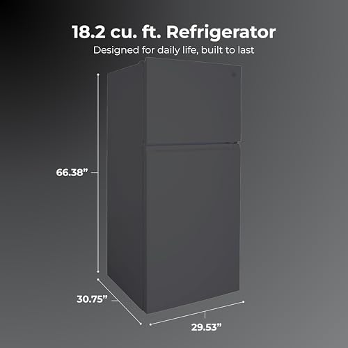 Kenmore 46-62319 30" Top Mount Refrigerator with Freezer - Adjustable Shelving, Humidity-Controlled Crispers, Optional Ice Maker, LED Lighting, ENERGY STAR Certified, 18.2 cu. ft. Capacity - Black | Fridge.com