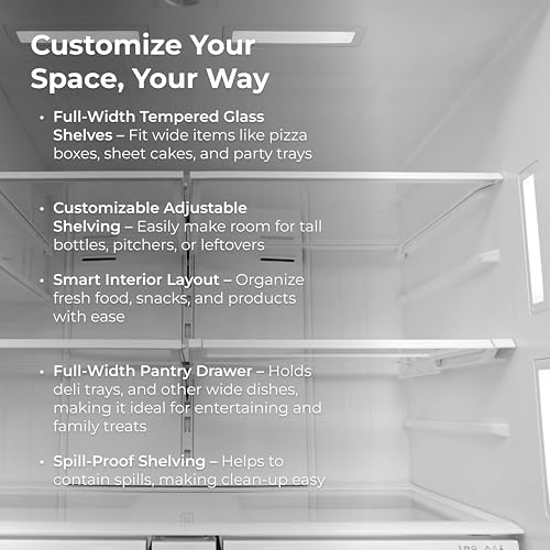 Kenmore 28.6 cu. ft. 36" Wide French Door Refrigerator, Fpr Stainless Steel - View 4 | Fridge.com