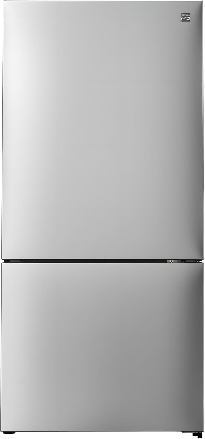 Kenmore 31" Bottom Freezer Refrigerator, Counter Depth - Ice Maker, Adjustable Shelving, Crisper Drawers, ENERGY STAR Certified, 17.8 cu. ft. Capacity, Fingerprint Resistant Stainless Steel | Fridge.com