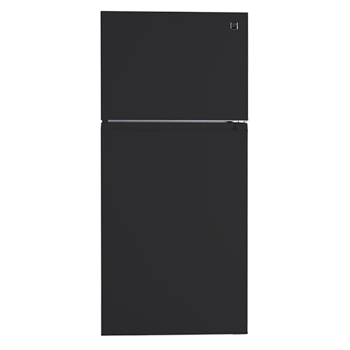 Kenmore 46-62319 30" Top Mount Refrigerator with Freezer - Adjustable Shelving, Humidity-Controlled Crispers, Optional Ice Maker, LED Lighting, ENERGY STAR Certified, 18.2 cu. ft. Capacity - Black | Fridge.com