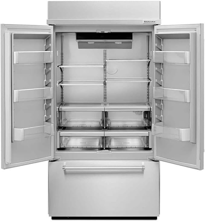 24.2 cu. ft. Built-in French Door Refrigerator in Stainless Steel, Platinum Interior | Fridge.com
