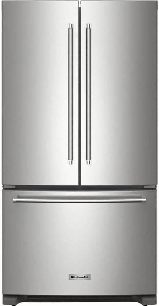 36 in. 20 cu. ft. Counter-Depth French Door Refrigerator in Stainless Steel | Fridge.com