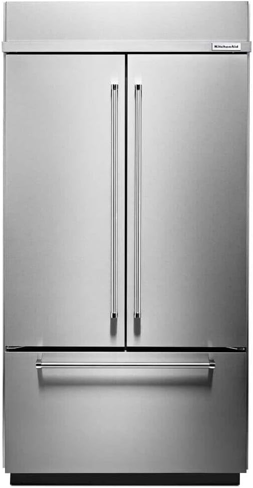 24.2 cu. ft. Built-in French Door Refrigerator in Stainless Steel, Platinum Interior | Fridge.com