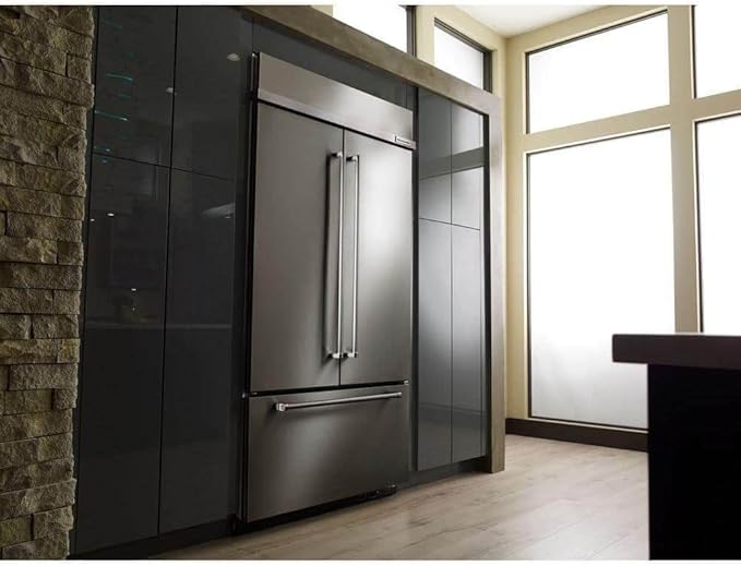 24.2 cu. ft. Built-In French Door Refrigerator In Stainless Steel, Platinum Interior - View 5 | Fridge.com