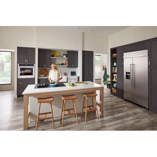 KitchenAid KBSD702MPS 25.1 cu. ft. Stainless Steel Built-In Side-By-Side Refrigerator - View 6 | Fridge.com