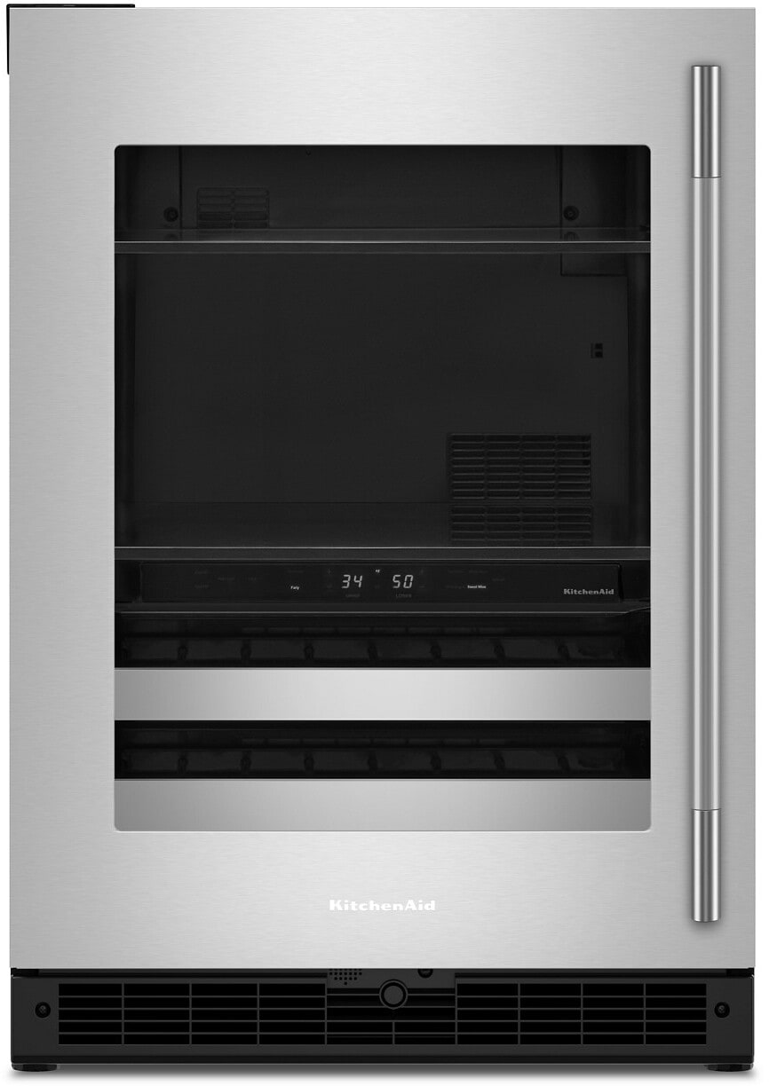 KitchenAid 36 Inch 36" Built In Side-By-Side Refrigerator Kbsd736sps - View 3 | Fridge.com