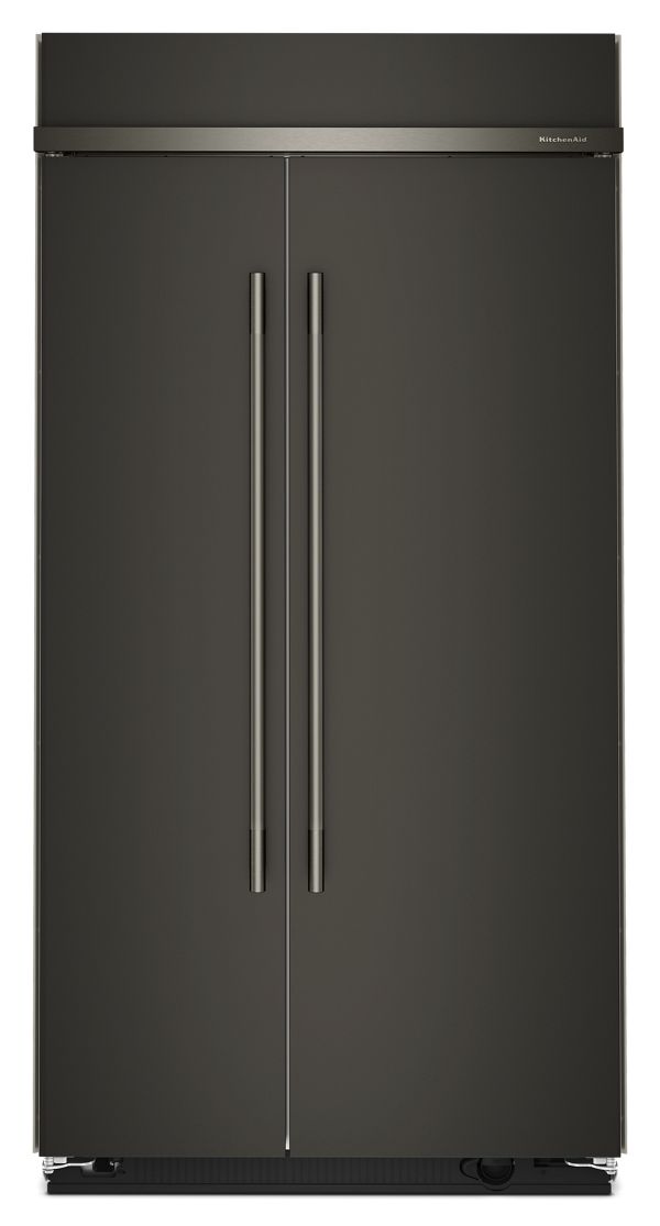 KitchenAid 42 Inch 42" Built In Side-by-Side Refrigerator KBSN742SBE | Fridge.com