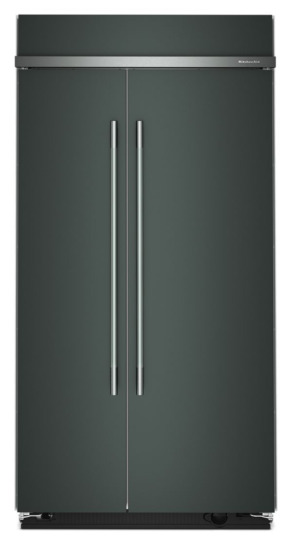 KitchenAid 42 Inch 42" Built In Side-by-Side Refrigerator KBSN742SJP | Fridge.com