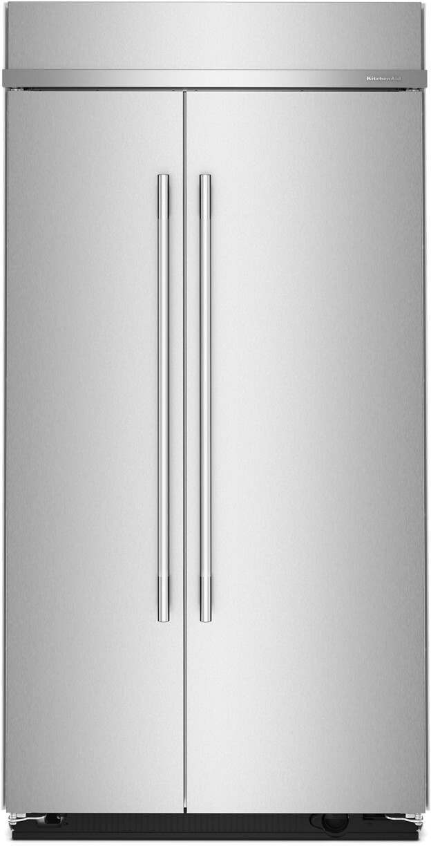 KitchenAid 42 Inch 42" Built In Side-by-Side Refrigerator KBSN742SPS | Fridge.com