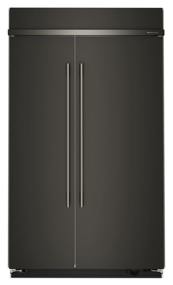 KitchenAid 48 Inch 48" Built In Counter Depth Side-by-Side Refrigerator KBSN748SBE | Fridge.com