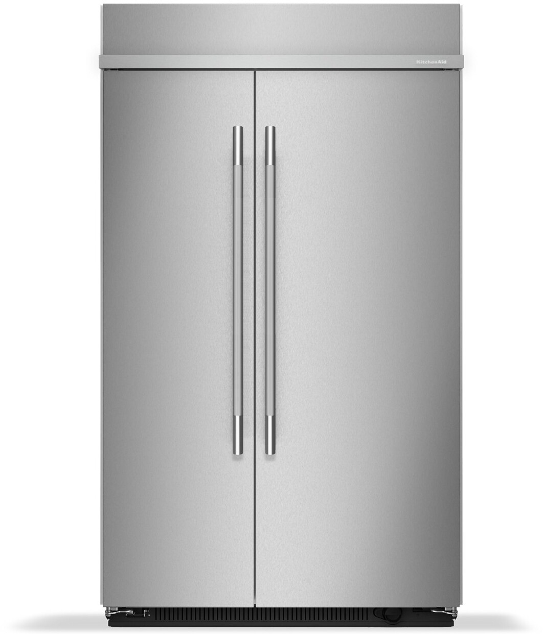 KitchenAid - 48 in. Wide 30 cu. ft. Built-In Side-by-Side Refrigerator with Platinum Interior - Stainless Steel — FIN-0000125 | Fridge.com