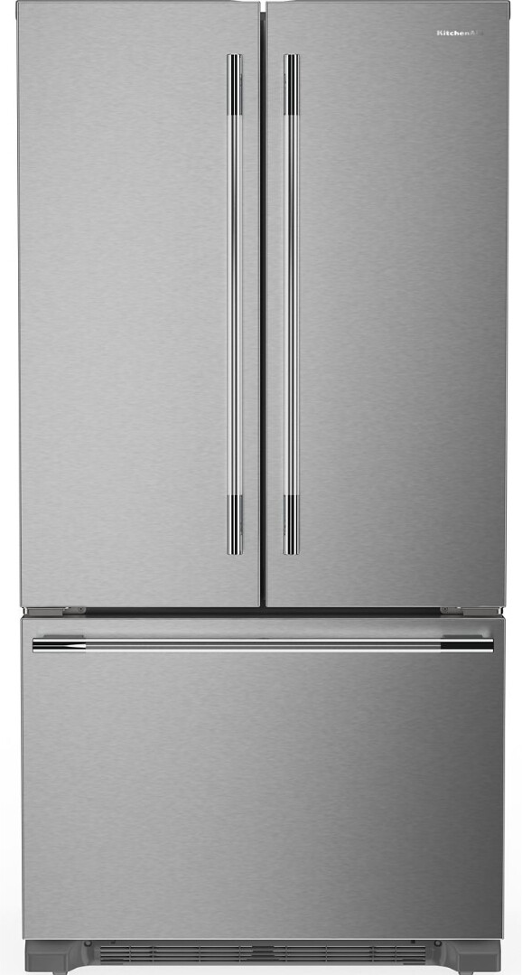 KitchenAid 36 Inch 36" Counter Depth French Door Refrigerator KRFC136TPS | Fridge.com