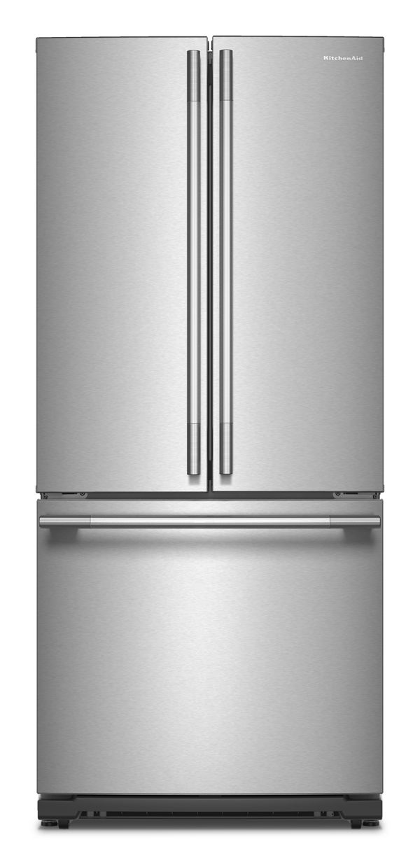 KitchenAid 30 Inch 30" French Door Refrigerator KRFF330SPS | Fridge.com