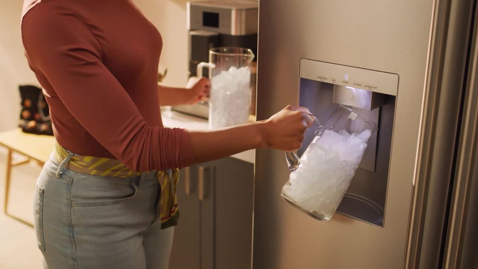 KitchenAid 36 Inch 36" French Door Refrigerator KRFF436SBE - View 2 | Fridge.com