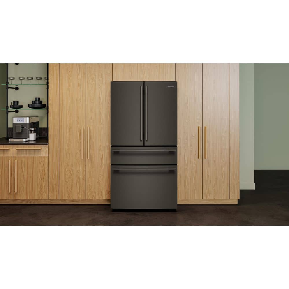 KitchenAid 36 Inch 36" French Door Refrigerator KRFF436SBE - View 4 | Fridge.com