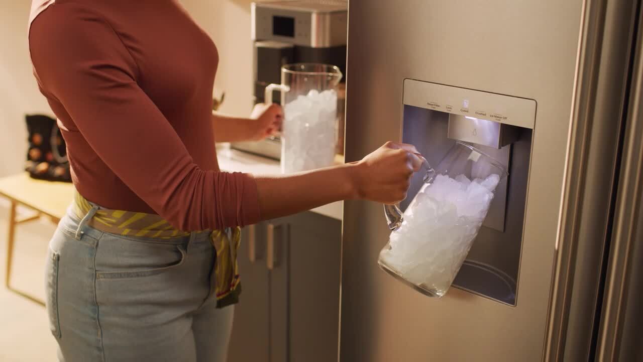 KitchenAid 36 Inch 36" French Door Refrigerator KRFF436SBE - View 5 | Fridge.com