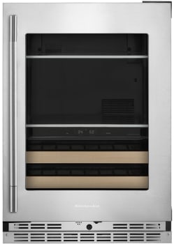 KitchenAid 24" Built In Undercounter Beverage Center KUBR524SPS - View 2 | Fridge.com