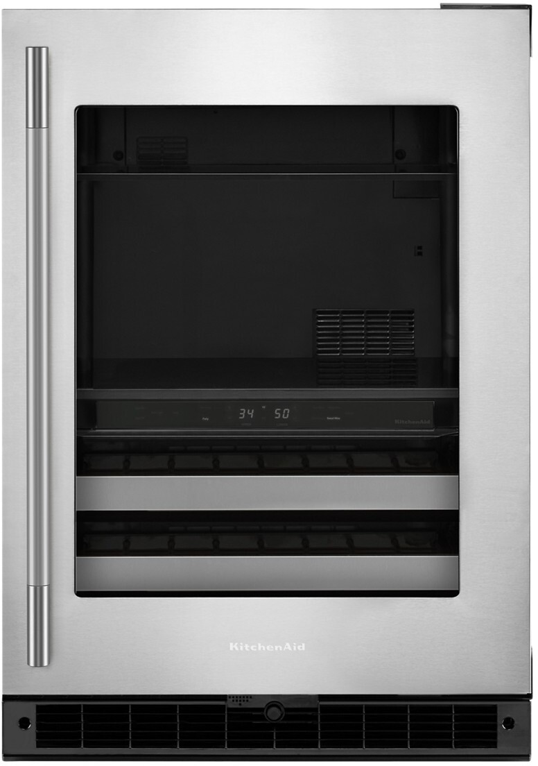 KitchenAid 24" Built In Undercounter Beverage Center KUBR524SSB | Fridge.com