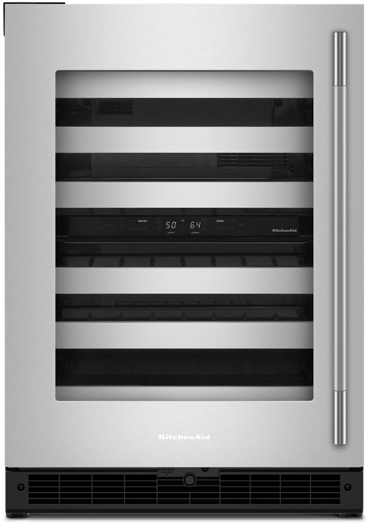 KitchenAid 24 Inch Built In Refrigerator KURL324SSB - View 4 | Fridge.com