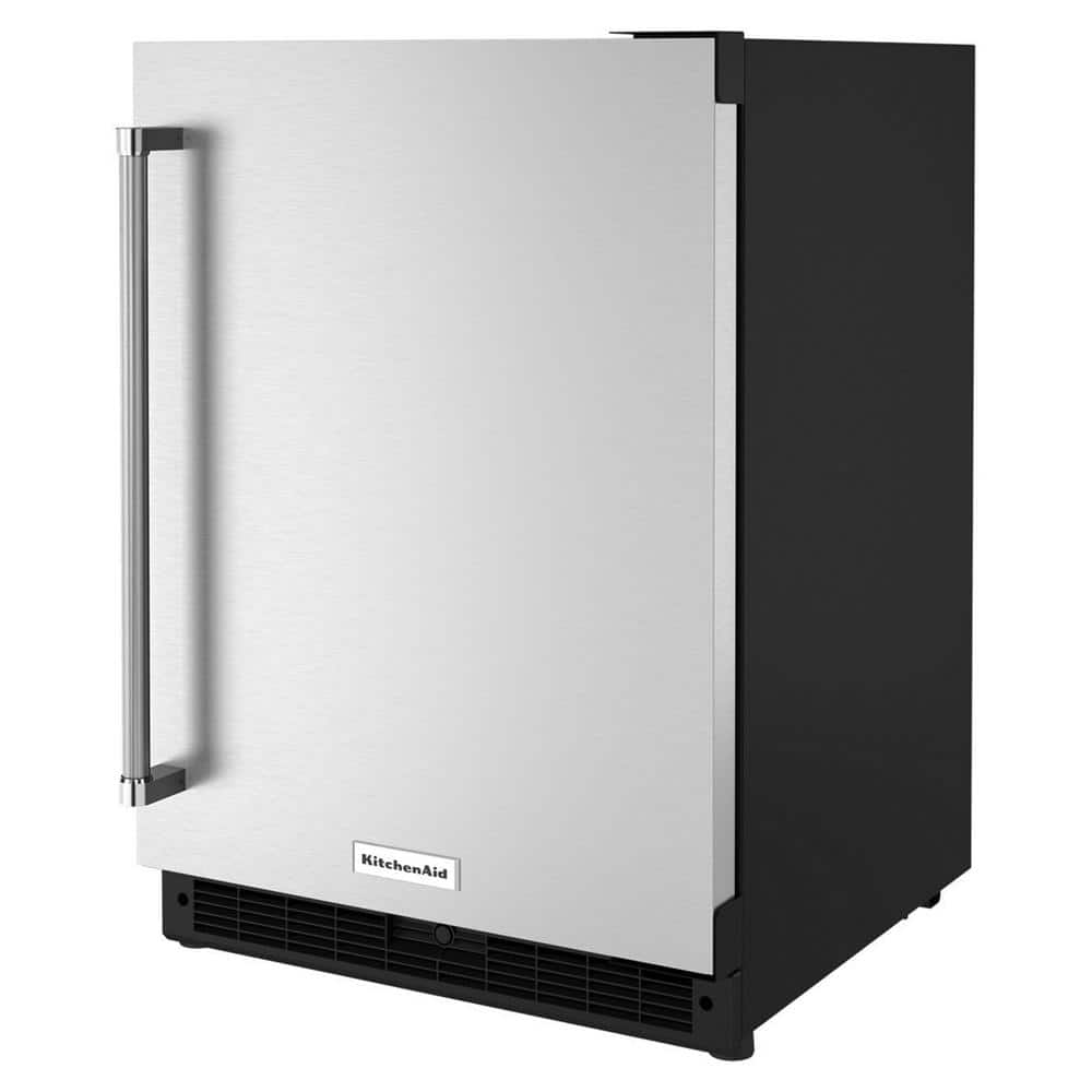 KitchenAid 24" Undercounter Refrigerator W/ Stainless Steel Door KURR114KSB - View 5 | Fridge.com