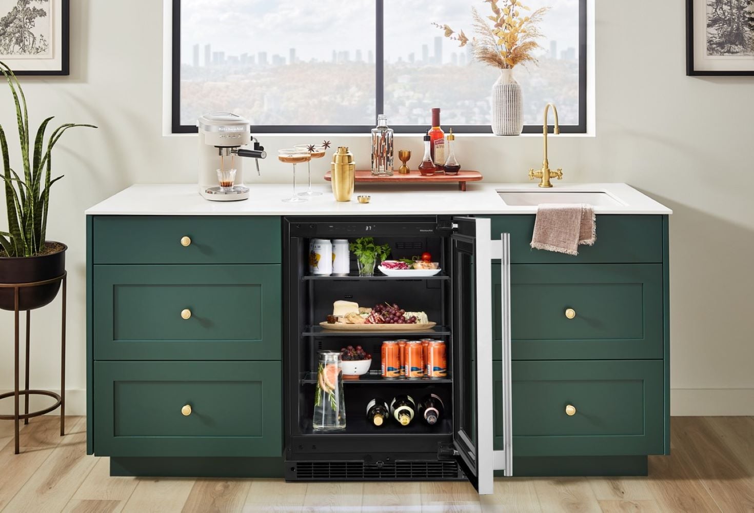 KitchenAid 24 Inch Freestanding/Built In Refrigerator KURR324SSB - View 5 | Fridge.com