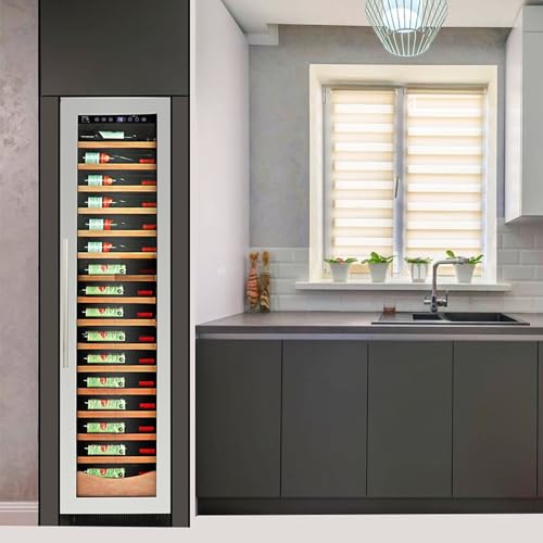 Koolatron Kenmore 112 Bottle Wine Fridge – Freestanding Wine Cooler With Glass Door, 18 Inch, Beverage Can Refrigerator, Digital Temperature Control, Ideal For Red, White, Sparkling Wine & Champagne - View 2 | Fridge.com