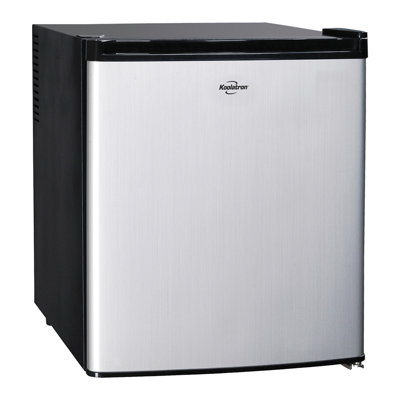 Koolatron SuperKool AC/DC Refrigerator 1.7 Cu Ft (48L) | Thermoelectric Heat Pipe Fridge Fits Most Truck Cabs | 12V DC & 110V AC Power Cords | Silver | Fridge.com