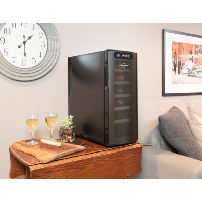 Koolatron Single Zone 10" Freestanding 12 Bottle Wine Refrigerator | Fridge.com