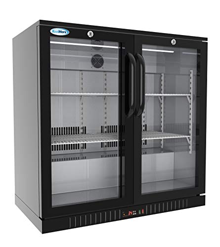 KoolMore BC-2DSW-BK Refrigerator, Double Door, Black - View 4 | Fridge.com