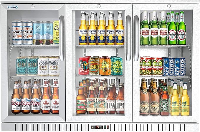 KoolMore BC-3DSW-SS Refrigerator, Triple Door, Stainless Steel | Fridge.com