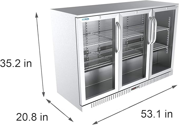 KoolMore BC-3DSW-SS Refrigerator, Triple Door, Stainless Steel | Fridge.com