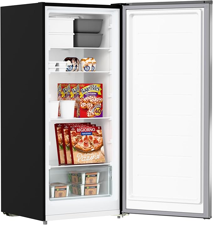 KoolMore 7 cu. ft. Garage Ready Convertible Upright Manual Defrost Freezer/Refrigerator In Stainless Steel - View 6 | Fridge.com