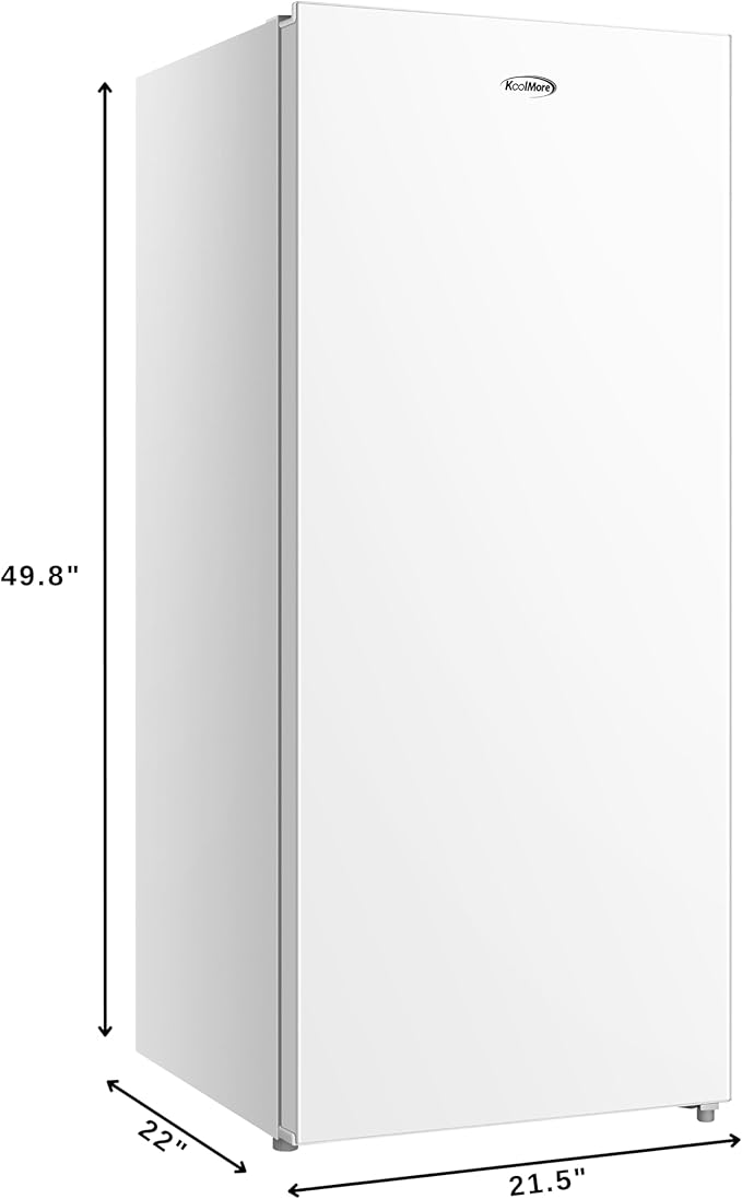 KoolMore 7 cu. ft. Convertible Garage Ready Upright Freezer/Refrigerator In White (KM-RUF-7S) - View 3 | Fridge.com