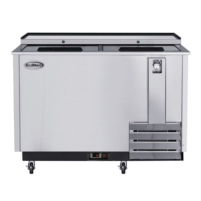KoolMore 49.5'' W Freestanding 200 Cans (12 oz.) 14 Cubic Feet Beverage Cooler | Fridge.com
