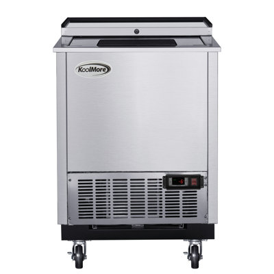 26.4'' W Freestanding 4.9 Cubic Feet Beverage Cooler — KoolMore, model KM-GF25-SS