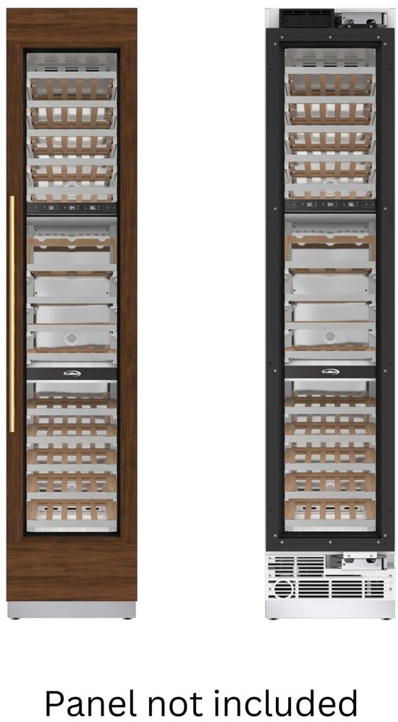 KoolMore Reserve 18 in. 68-Bottle Panel Ready Premium Column Wine Cooler Refrigerator with 14 Shelves (KM-PRC-W18) | Fridge.com