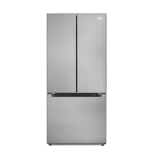 KoolMore 30-Inch and 18.5 cu. ft. Counter Depth French Door Refrigerator with Three Doors and Deep Freezer in Stainless-Steel (KM-RERFDSS-18C) | Fridge.com