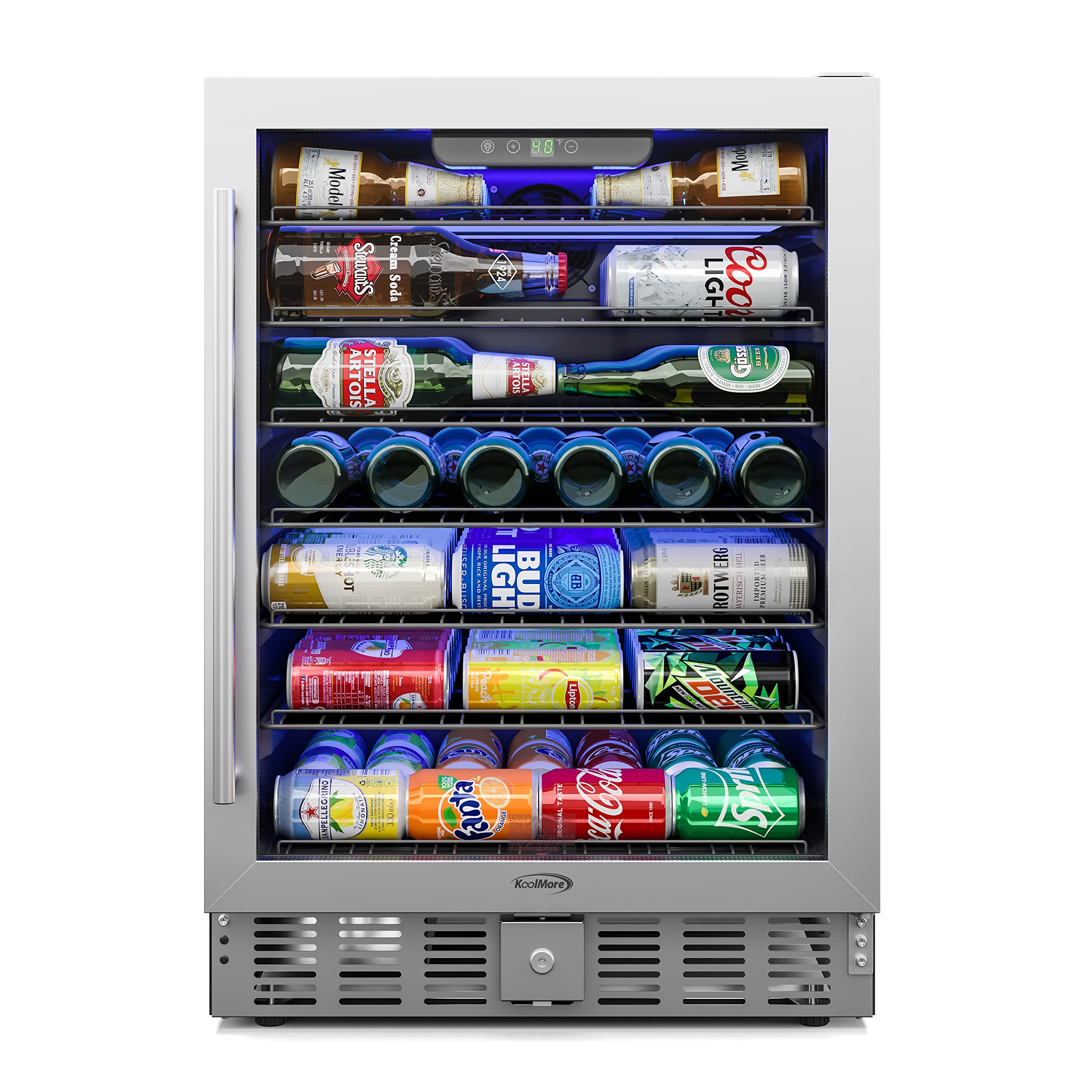 Koolmore 24" Built In Undercounter Beverage Center KMBIR5CSS — FIN-0006664 | Fridge.com