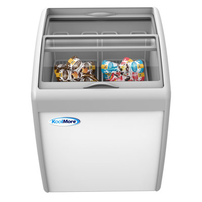 26. in. Commercial Glass Top Ice Cream Display Freezer 5.7 cu. ft. MCF-6C | Fridge.com