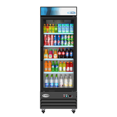 28 in. One-Door Merchandiser Refrigerator - 23 Cu Ft. — KoolMore, model MDR-1GD-23C