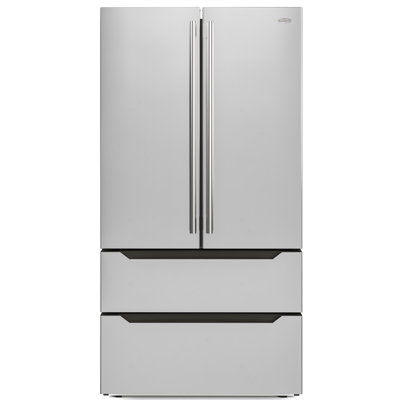 22.5 Cu. Ft. 4 Door French Refrigerator In Stainless Steel — KoolMore, model RESREF-22CSS