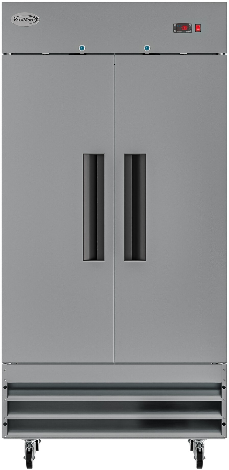30 cu. ft. Commercial 2-Door Reach-In Auto Defrost Freezer in Stainless Steel — FIN-0018090 | Fridge.com