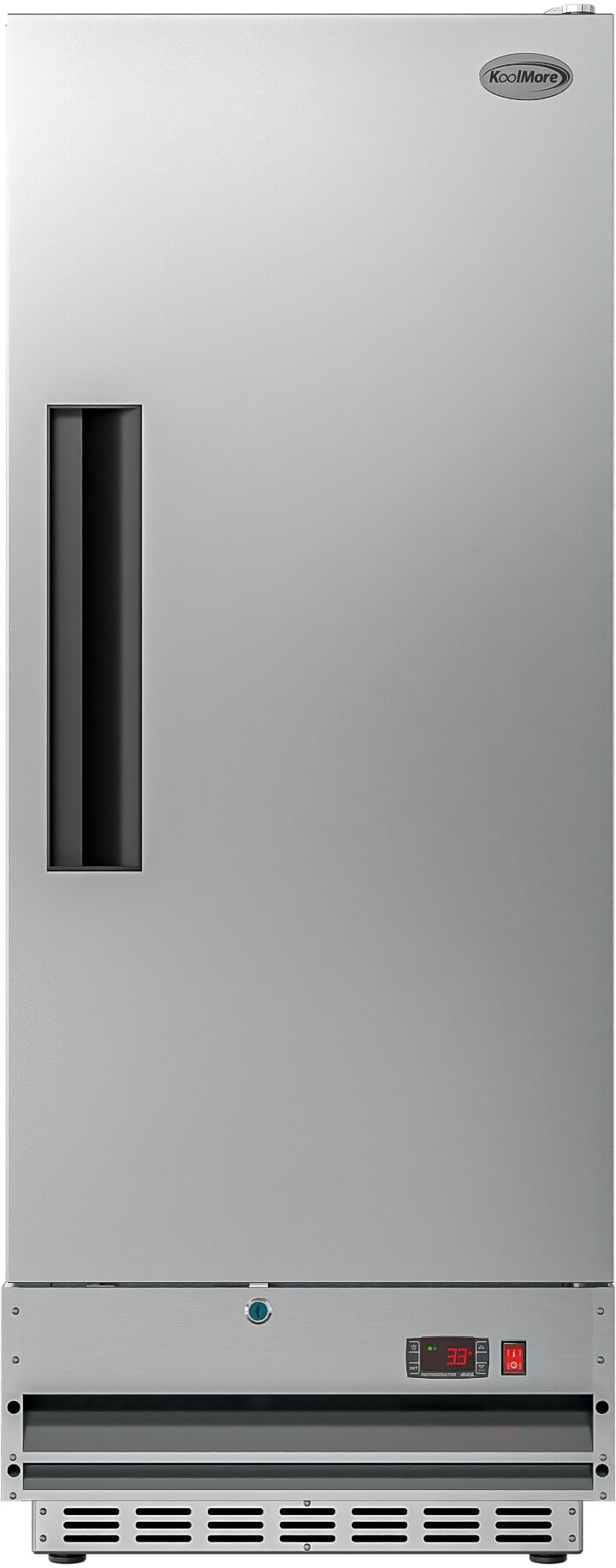 25 in. Commercial Stainless Steel 1-Door Reach-In Refrigerator, 12 cu. ft. RIR-1D-SS12C — FIN-0019936 | Fridge.com