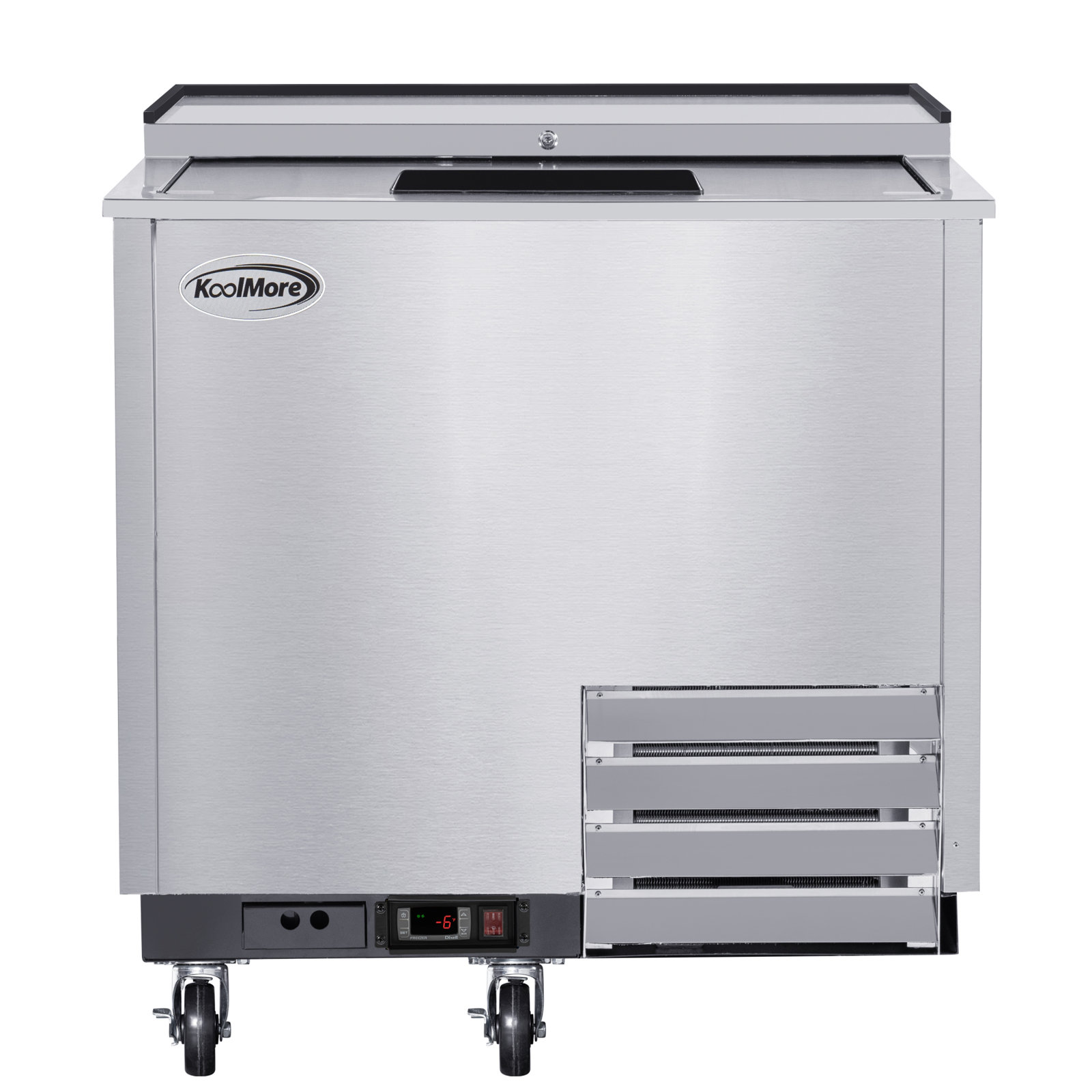 Koolmore - 36 in. Commercial Glass Froster, ETL Listed, 9 cu. ft. (KM-GF36-SS) - Stainless Steel | Fridge.com