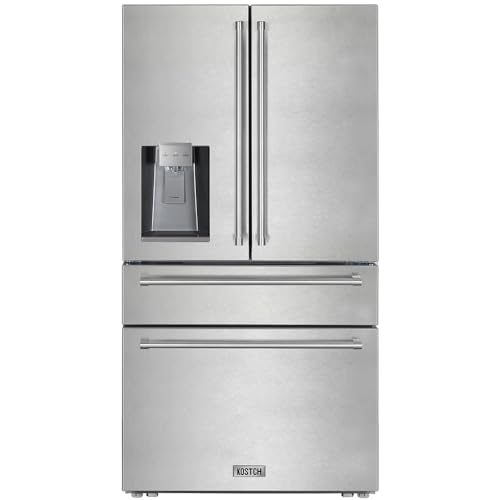 KOSTCH 21.6 Cu.Ft French Door Refrigerator with Ice/Water Dispenser, Stainless Steel, Energy Star Certified | Fridge.com